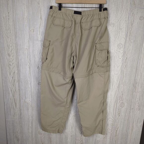 Vintage Y2K REI UPF 50+ Men’s 32 Large Tan Zip Away Pants Shorts Cargo - Picture 2 of 7